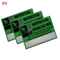 Trade assurance high heat proof label aluminium stickers